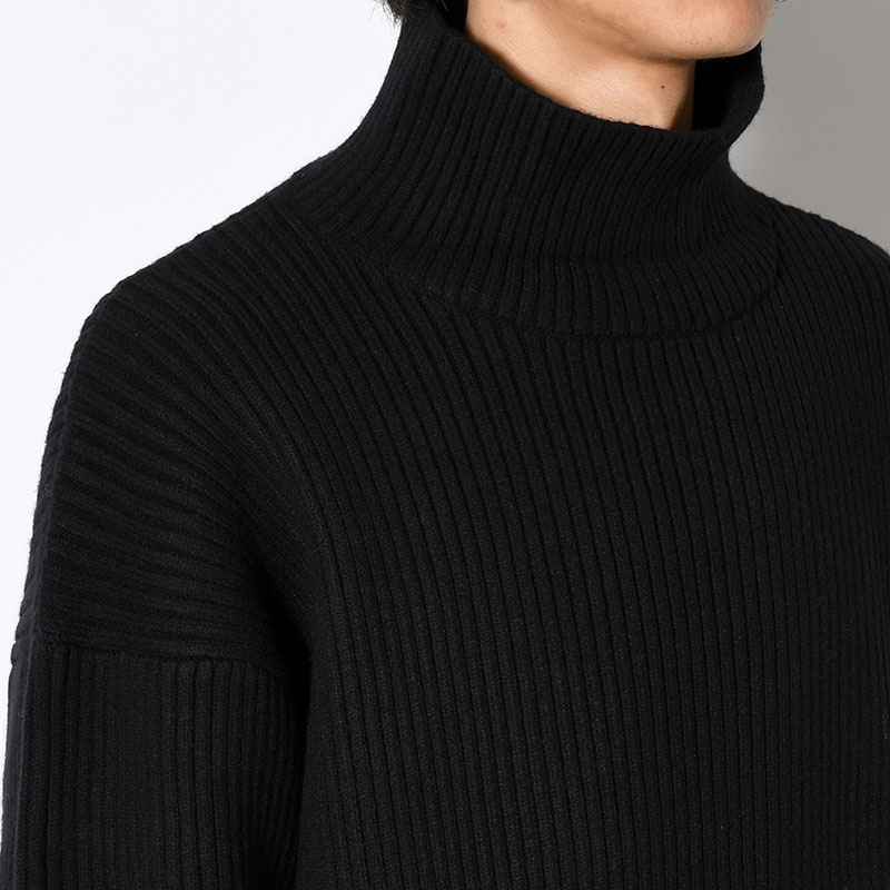 "KLEE" HIGH NECK RIB KNIT -2.COLOR-