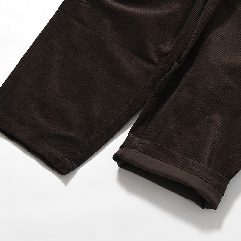"SEURAT" 2TUCK COCOON CORD TROUSER -2.COLOR-