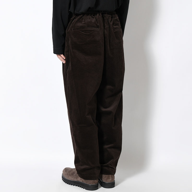 "SEURAT" 2TUCK COCOON CORD TROUSER -2.COLOR-