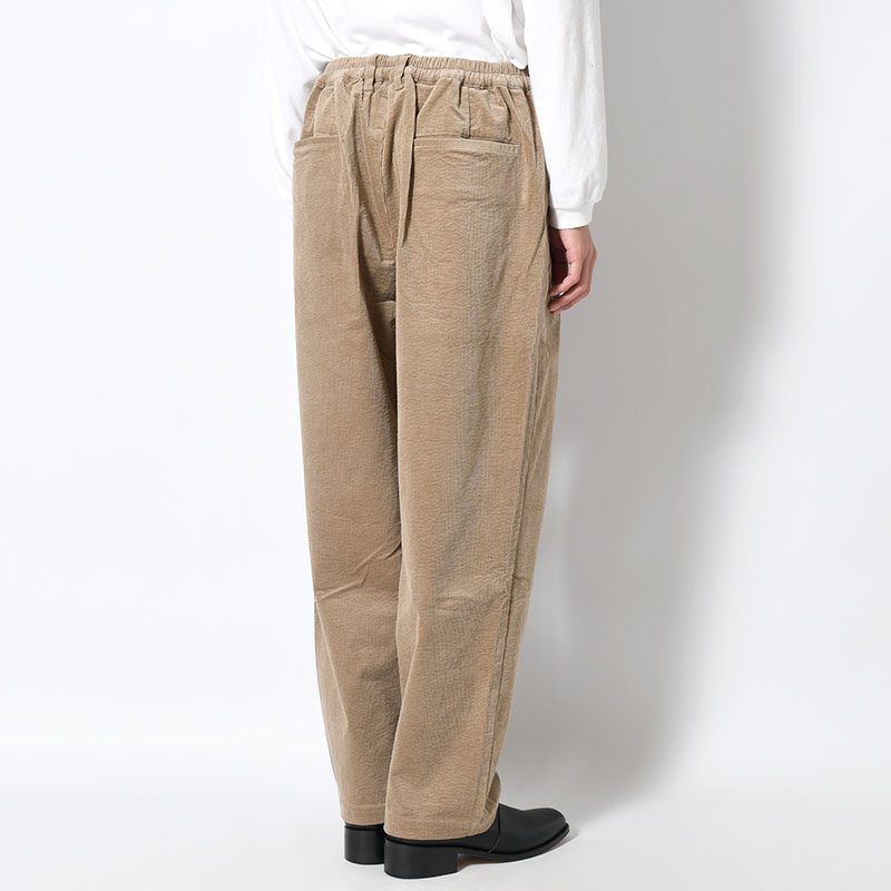 "SEURAT" 2TUCK COCOON CORD TROUSER -2.COLOR-