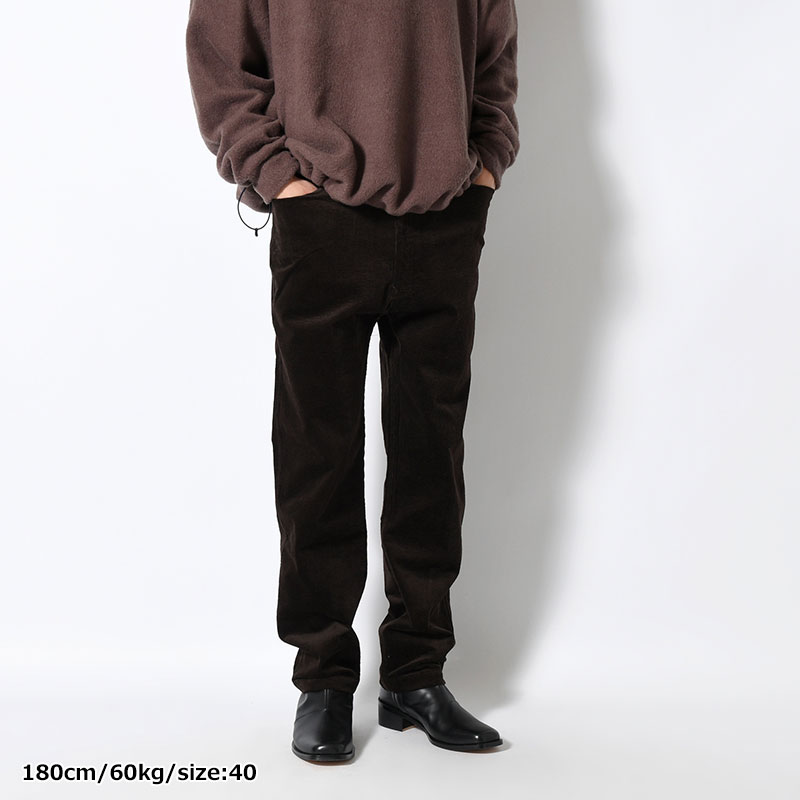 "RENOIR" STRAIGHT CORD TROUSERS -2.COLOR-