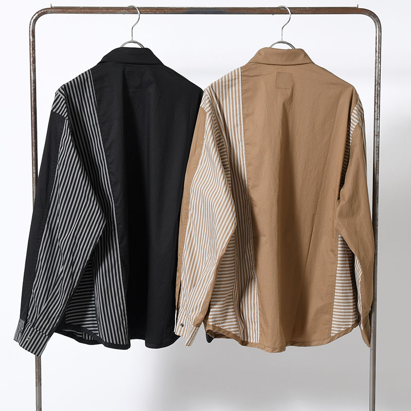 "WEYDEN" STRIPE BORDER CRAZY SHIRT -2.COLOR-