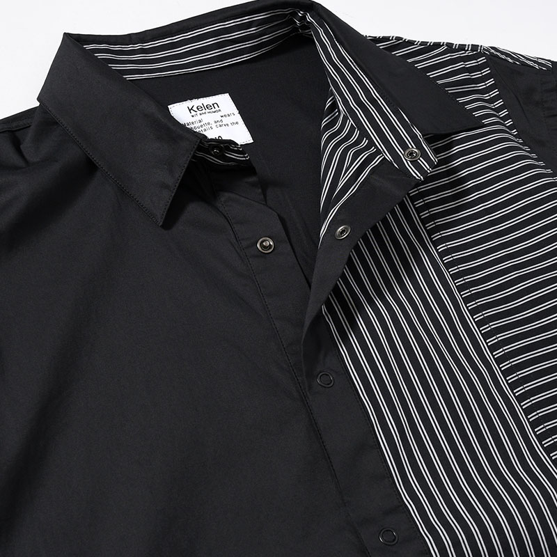"WEYDEN" STRIPE BORDER CRAZY SHIRT -2.COLOR-