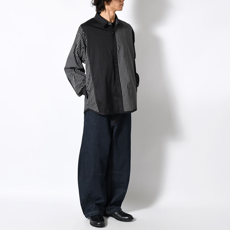 "WEYDEN" STRIPE BORDER CRAZY SHIRT -2.COLOR-