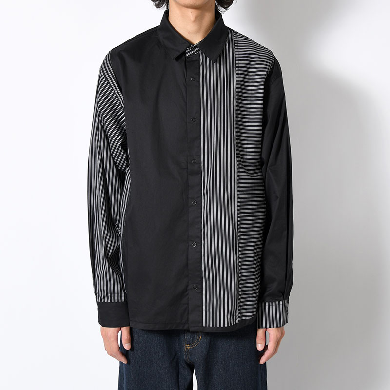 "WEYDEN" STRIPE BORDER CRAZY SHIRT -2.COLOR-