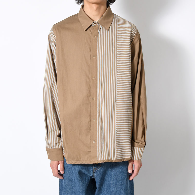 "WEYDEN" STRIPE BORDER CRAZY SHIRT -2.COLOR-