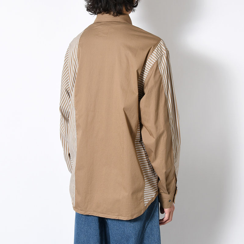 "WEYDEN" STRIPE BORDER CRAZY SHIRT -2.COLOR-