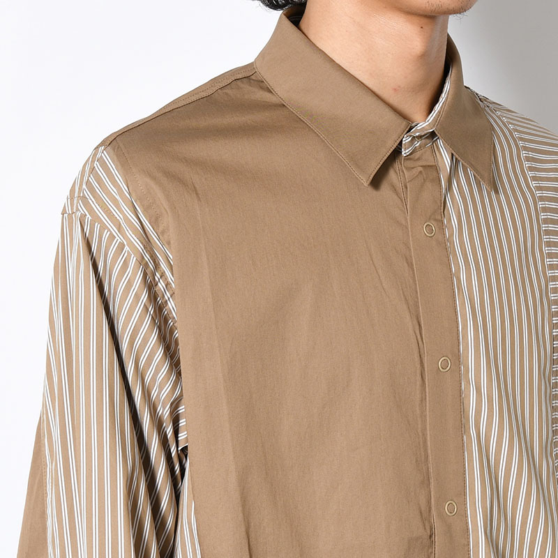 "WEYDEN" STRIPE BORDER CRAZY SHIRT -2.COLOR-