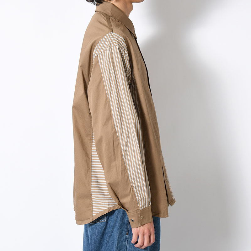 "WEYDEN" STRIPE BORDER CRAZY SHIRT -2.COLOR-