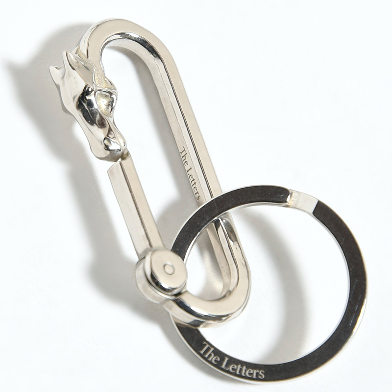 HORSE FACE CARABINER -SILVER-