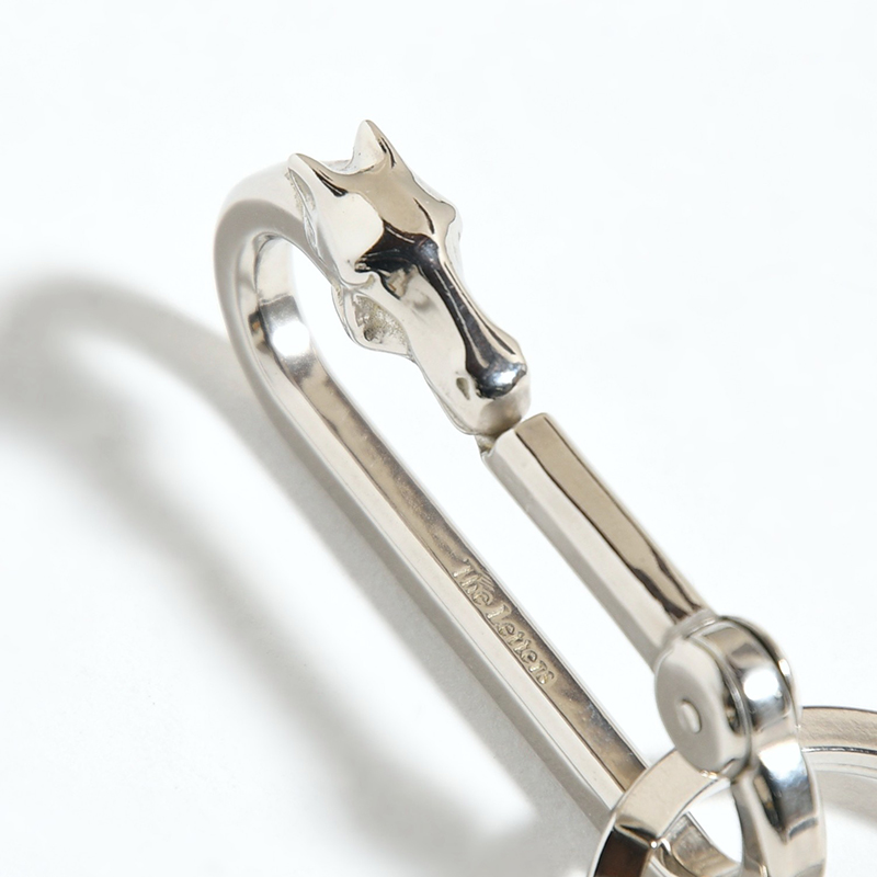 HORSE FACE CARABINER -SILVER-
