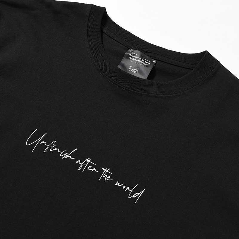 T.U.A.T.W BIG SIZE SLIT T-SH -BLACK-