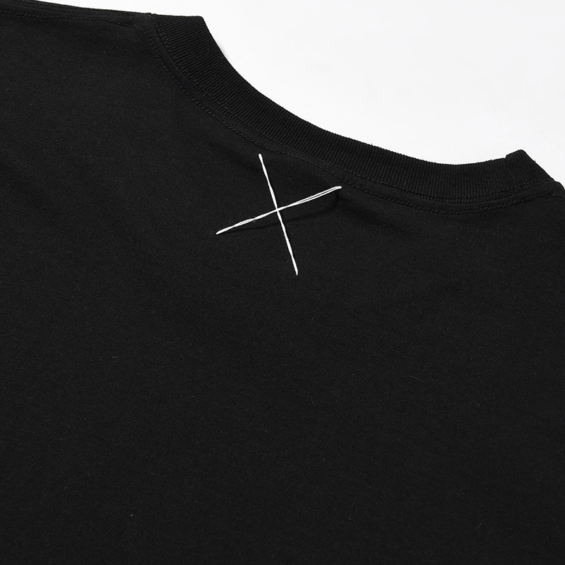T.U.A.T.W BIG SIZE SLIT T-SH -BLACK-