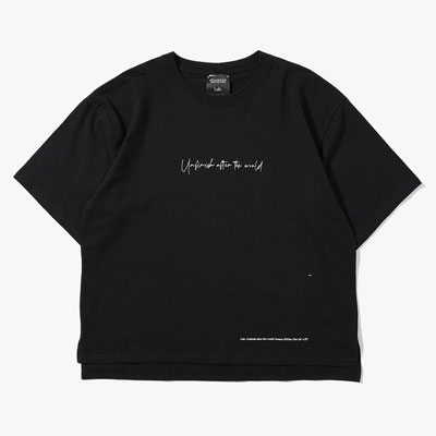 T.U.A.T.W BIG SIZE SLIT T-SH -BLACK-