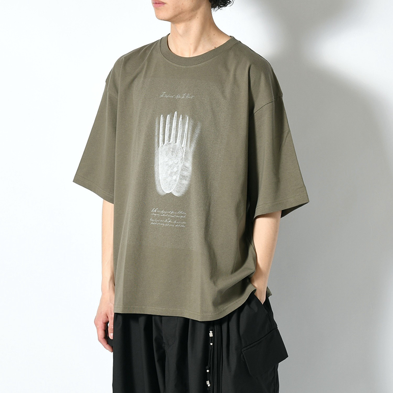 CONTEMPORARY BIG SIZE SLIT T-SH -3.COLOR-