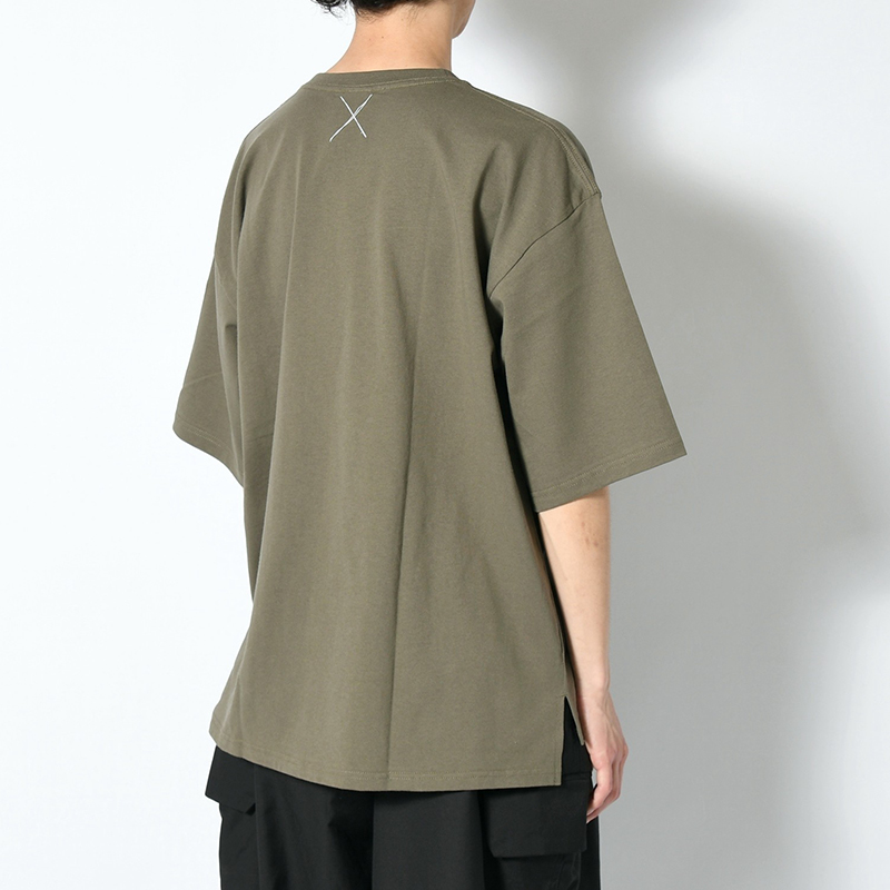 CONTEMPORARY BIG SIZE SLIT T-SH -3.COLOR-
