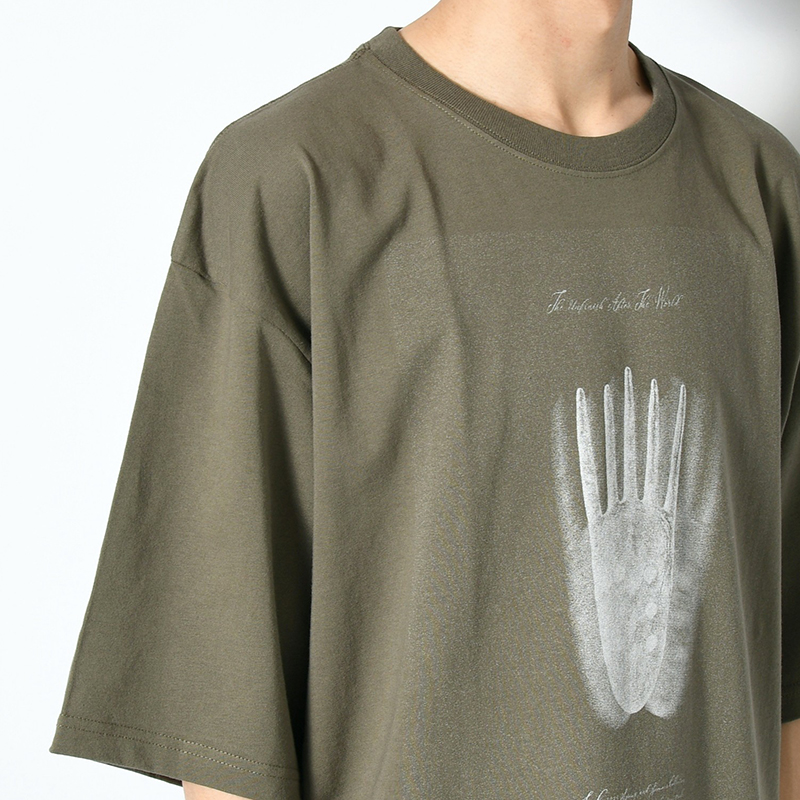 CONTEMPORARY BIG SIZE SLIT T-SH -3.COLOR-