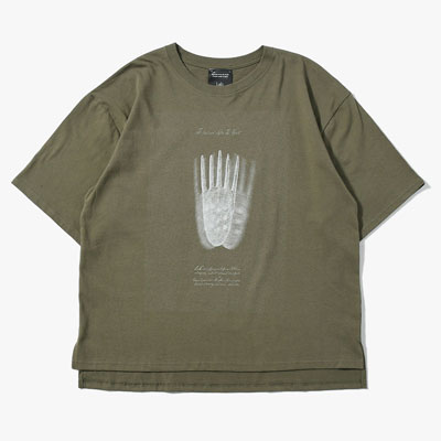 CONTEMPORARY BIG SIZE SLIT T-SH -3.COLOR-