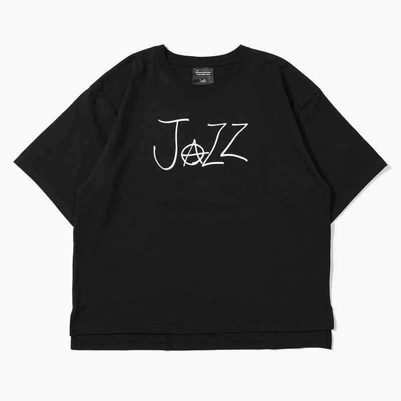 JAZZ BIG SIZE SLIT T-SH -BLACK-
