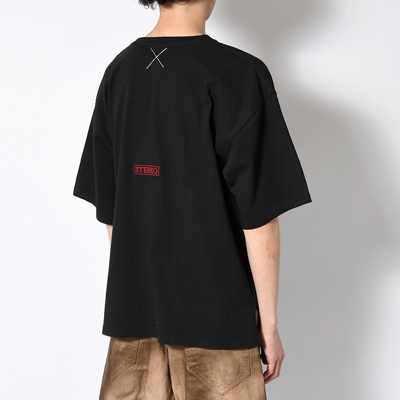 JAZZ BIG SIZE SLIT T-SH -BLACK-