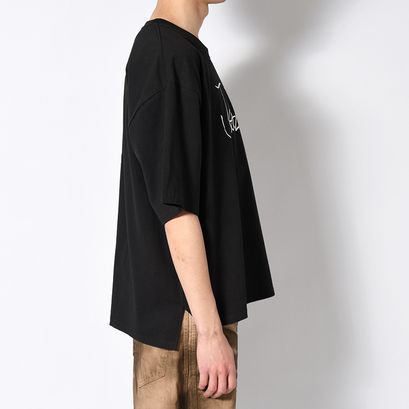JAZZ BIG SIZE SLIT T-SH -BLACK-