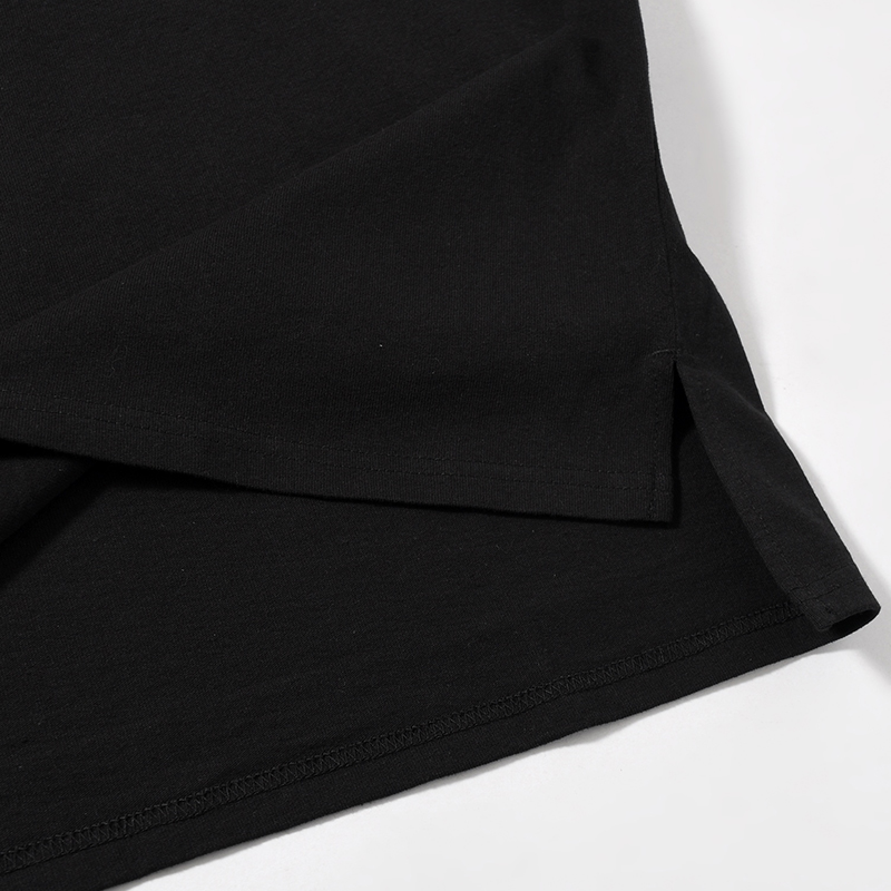 JAZZ BIG SIZE SLIT T-SH -BLACK-