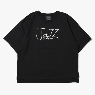 JAZZ BIG SIZE SLIT T-SH -BLACK-