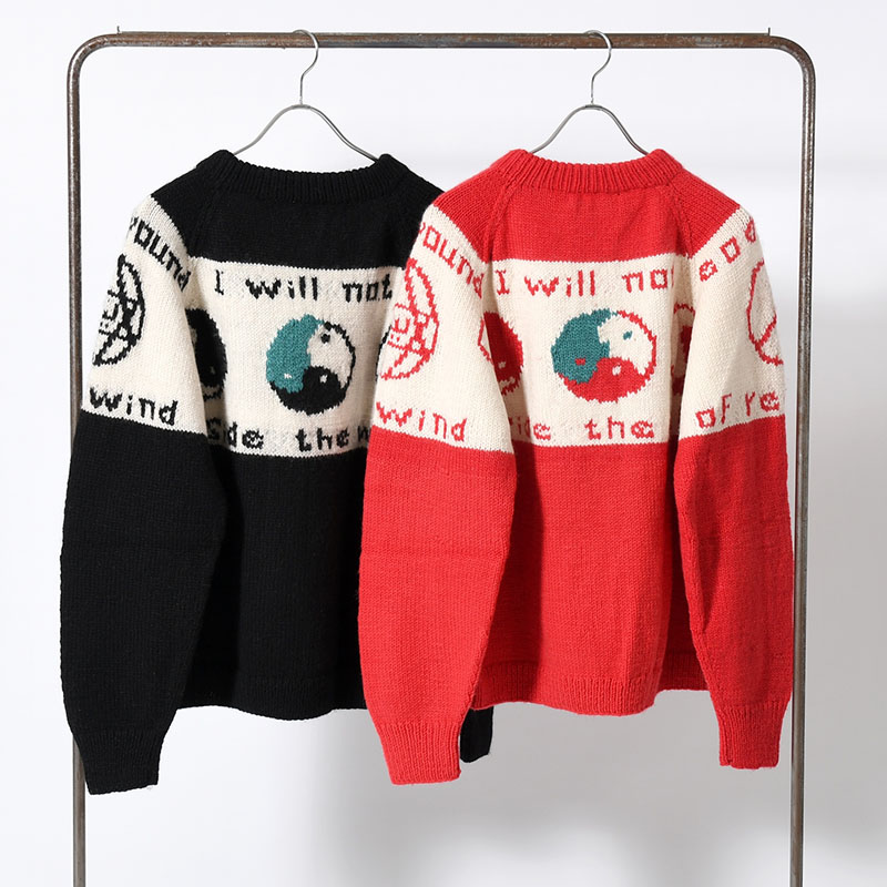 SMILEY KNIT SWEATER -2.COLOR-