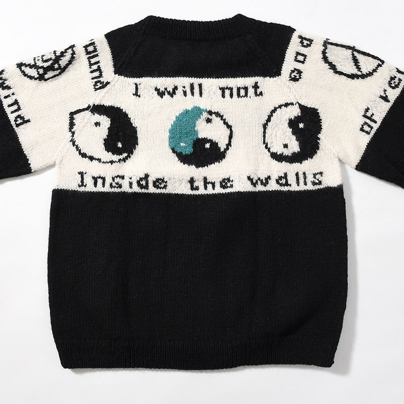 SMILEY KNIT SWEATER -2.COLOR-