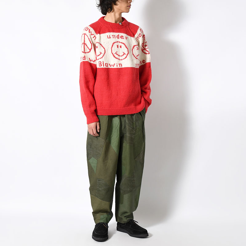 SMILEY KNIT SWEATER -2.COLOR-