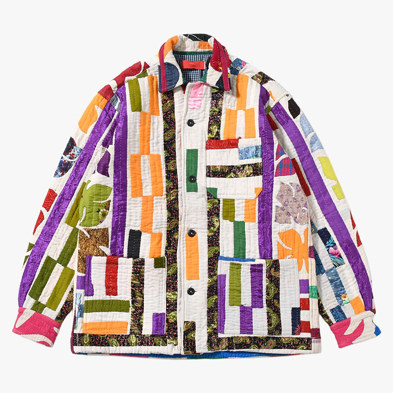 RALLY QUILT SHIRT JACKET size:M -TYPE:A-