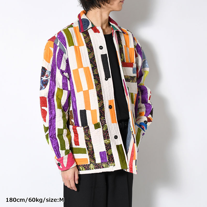 RALLY QUILT SHIRT JACKET size:M -TYPE:A-
