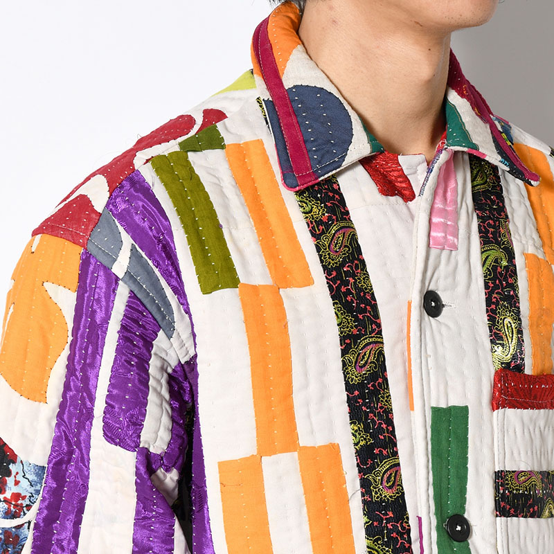 RALLY QUILT SHIRT JACKET size:M -TYPE:A-