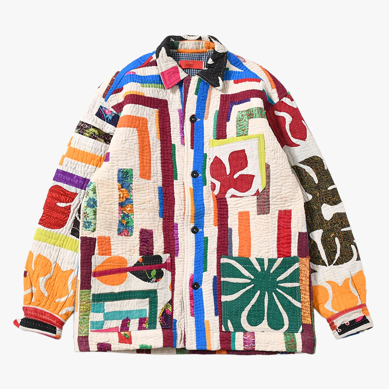 RALLY QUILT SHIRT JACKET size:M -TYPE:B-