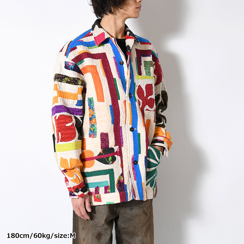 RALLY QUILT SHIRT JACKET size:M -TYPE:B-