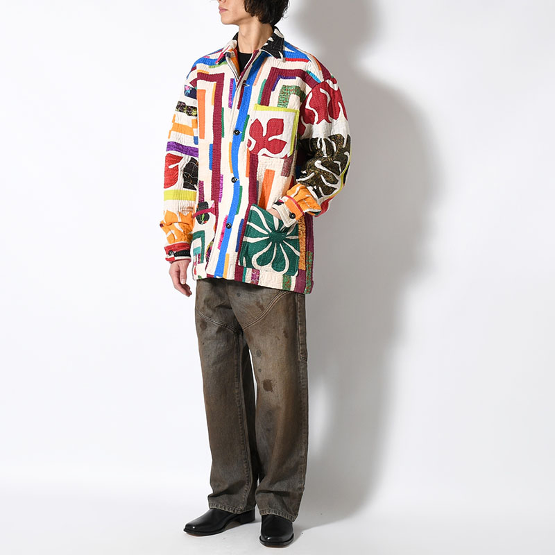 RALLY QUILT SHIRT JACKET size:M -TYPE:B-