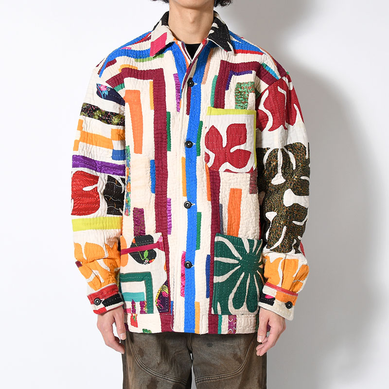 RALLY QUILT SHIRT JACKET size:M -TYPE:B-