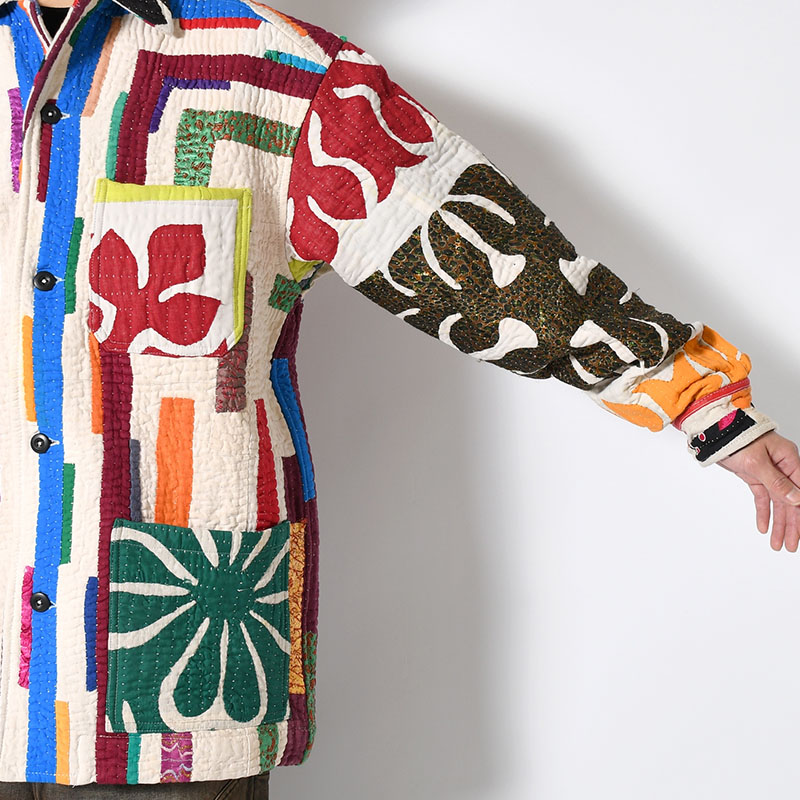 RALLY QUILT SHIRT JACKET size:M -TYPE:B-