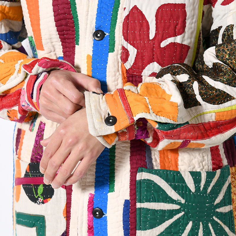 RALLY QUILT SHIRT JACKET size:M -TYPE:B-