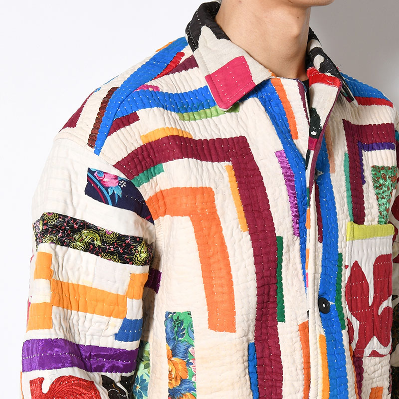 RALLY QUILT SHIRT JACKET size:M -TYPE:B-