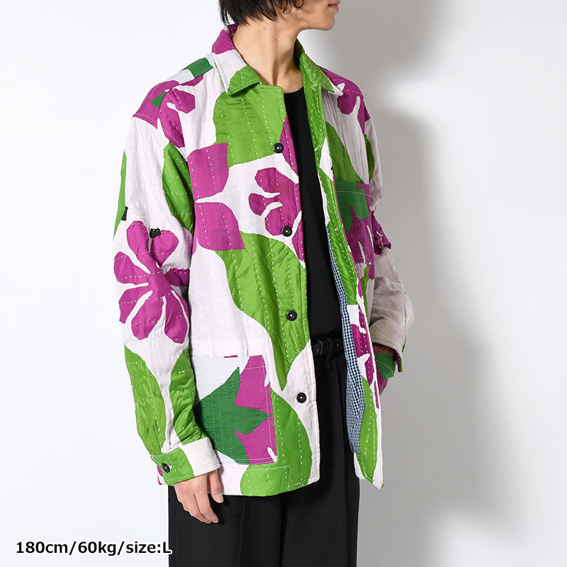 RALLY QUILT SHIRT JACKET size:L -TYPE:C-