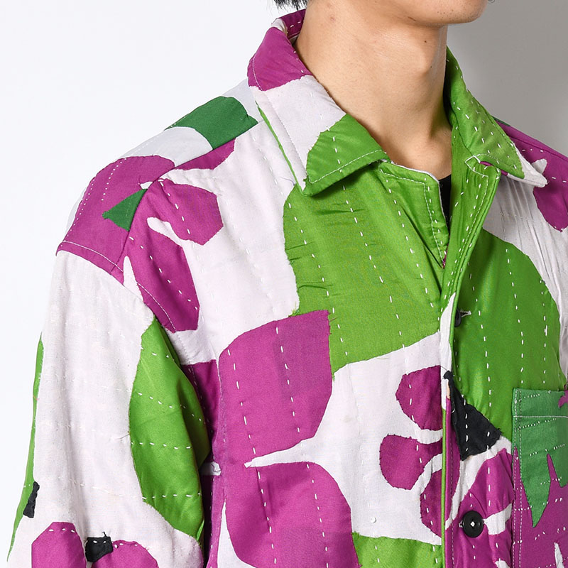 RALLY QUILT SHIRT JACKET size:L -TYPE:C-