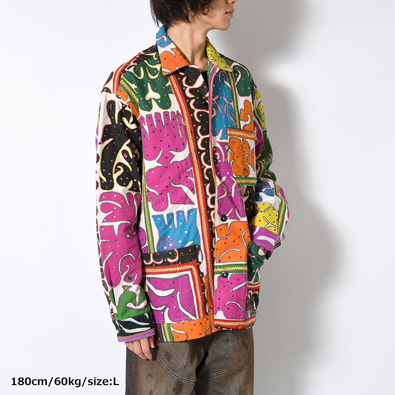 RALLY QUILT SHIRT JACKET size:L -TYPE:D-