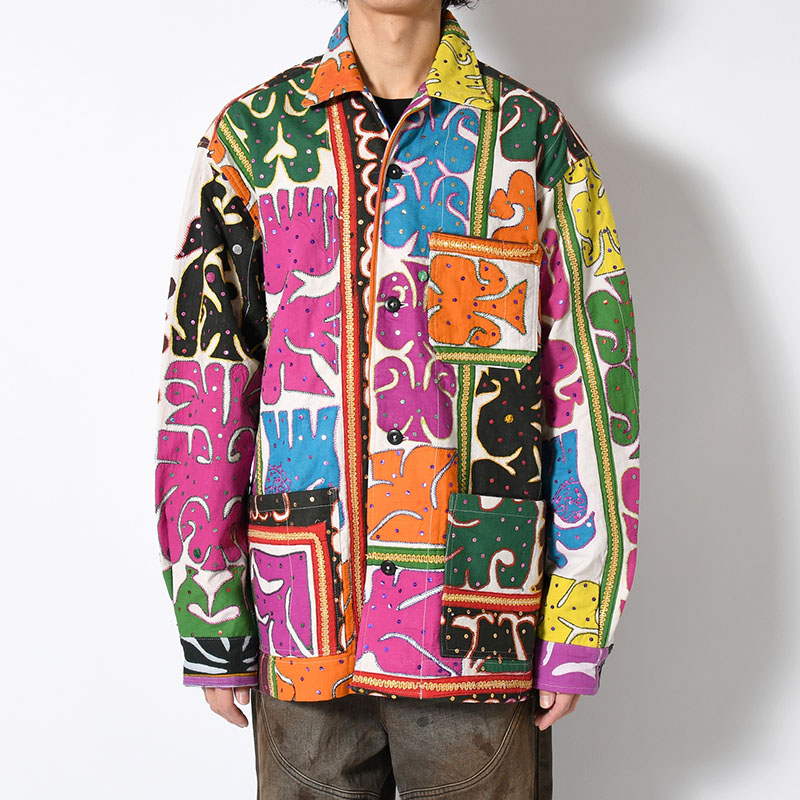 RALLY QUILT SHIRT JACKET size:L -TYPE:D-
