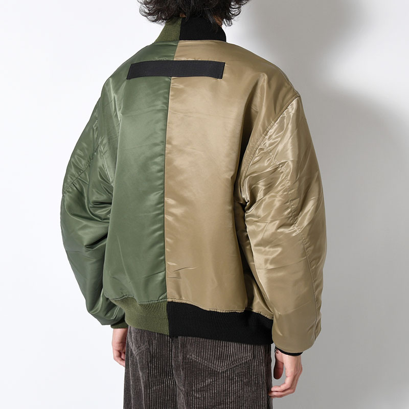 MA-1 JACKET -KHAKI×GRAY-