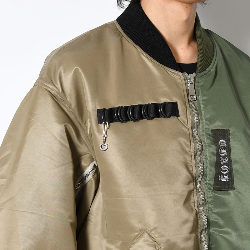MA-1 JACKET -KHAKI×GRAY-