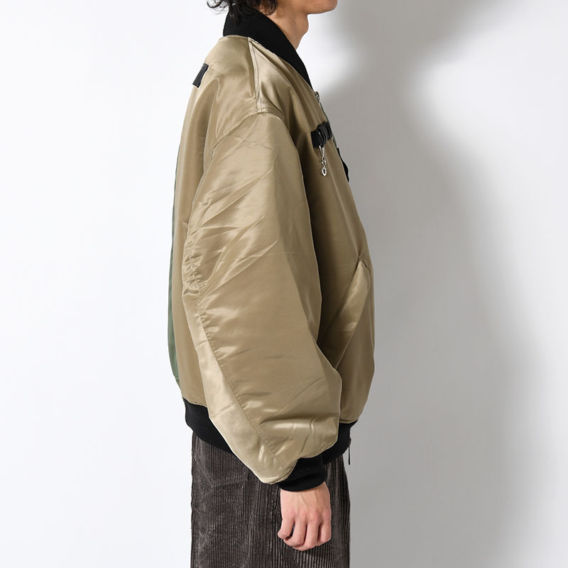 MA-1 JACKET -KHAKI×GRAY-