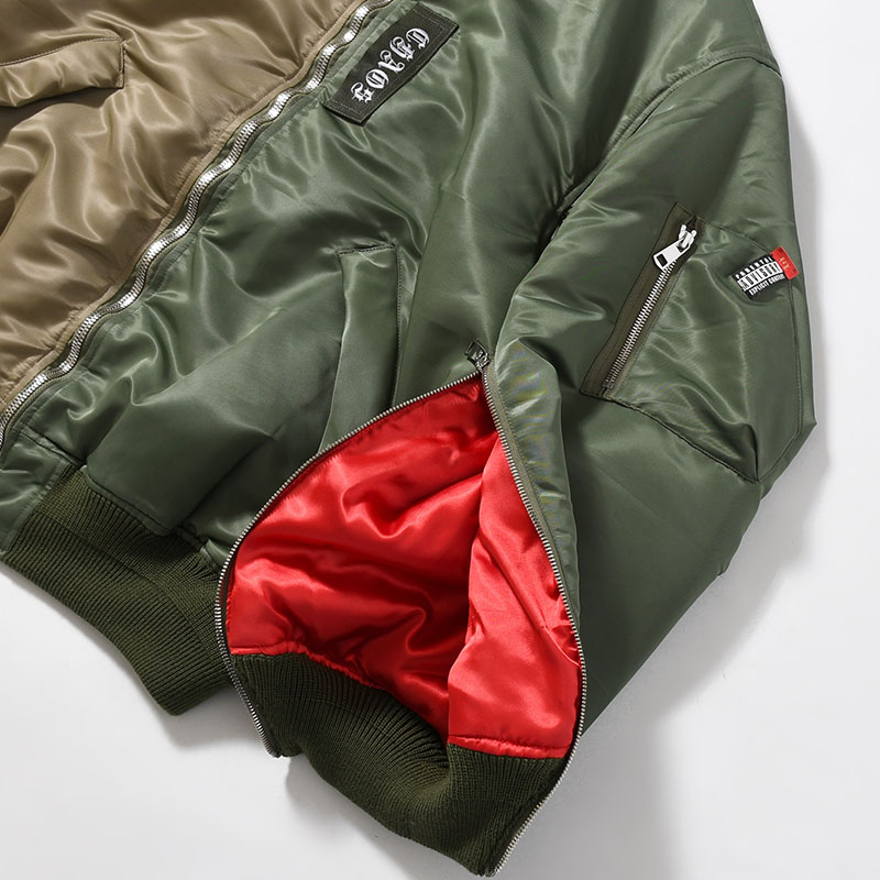 MA-1 JACKET -KHAKI×GRAY-