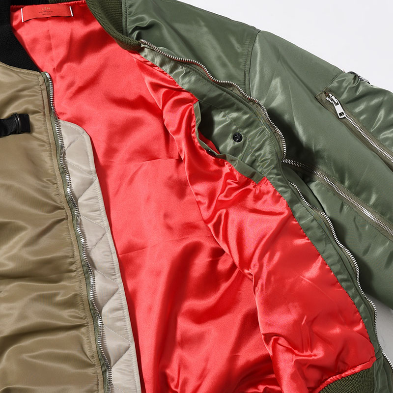 MA-1 JACKET -KHAKI×GRAY-