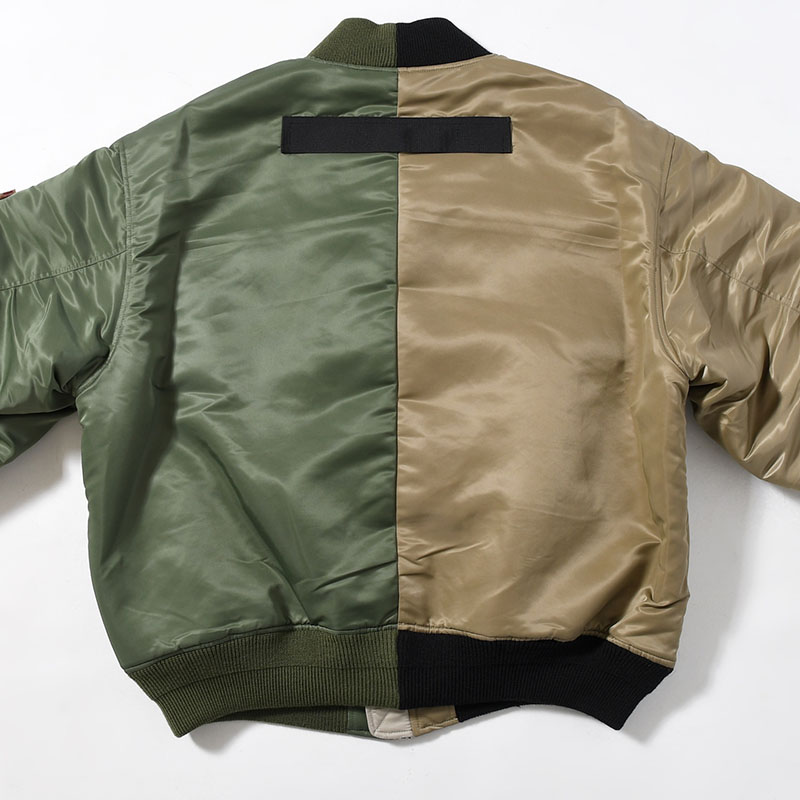 MA-1 JACKET -KHAKI×GRAY-